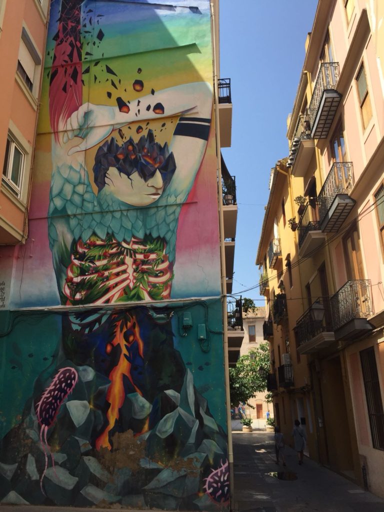 Streetart, Valencia, Spanien