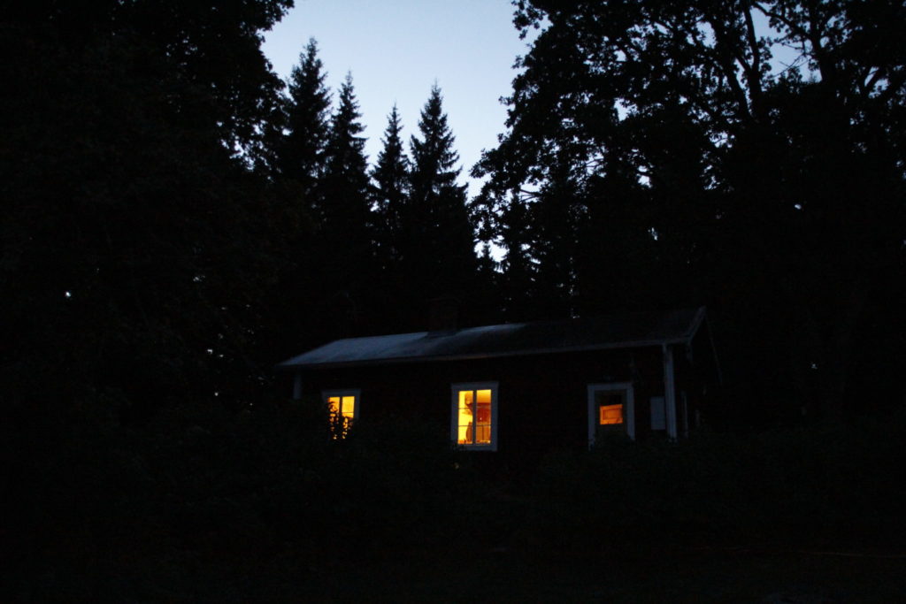 Schweden, Haus, Nacht