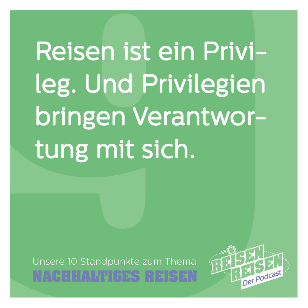 Nachhaltiges Reisen, Standpunkte, Thesen, Reisen Reisen der Podcast, Reisen und Umwelt, Umweltschutz, Fridays for Future, Fliegen, Kreuzfahrt, Kreuzfahrten, Umweltverschmutzung