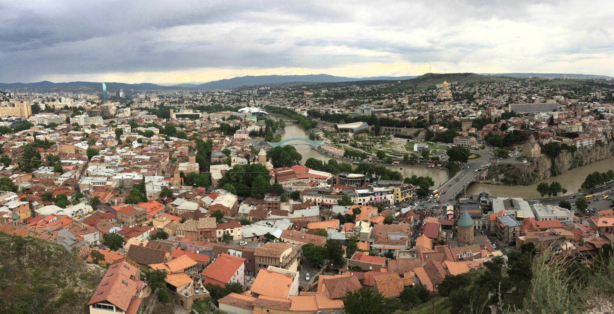 Stadtpanorama Tiflis Georgien