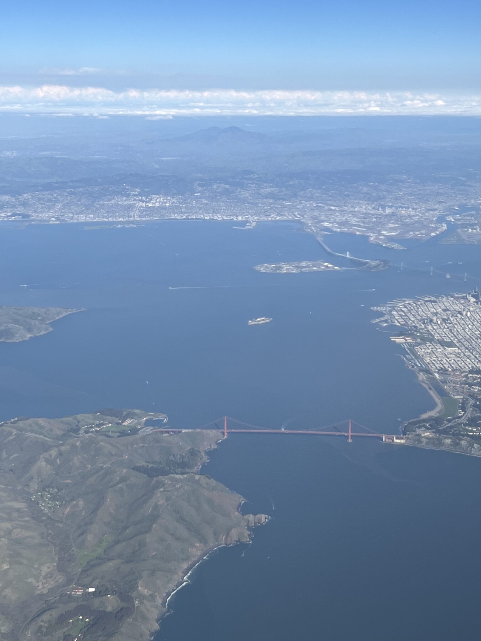 Golden Gate Bridge Kalifornien von oben