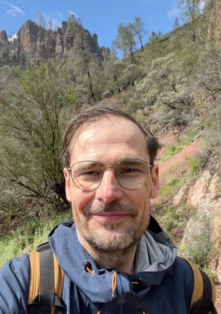 Jochen im Pinnacles Nationalpark, Kalifornien