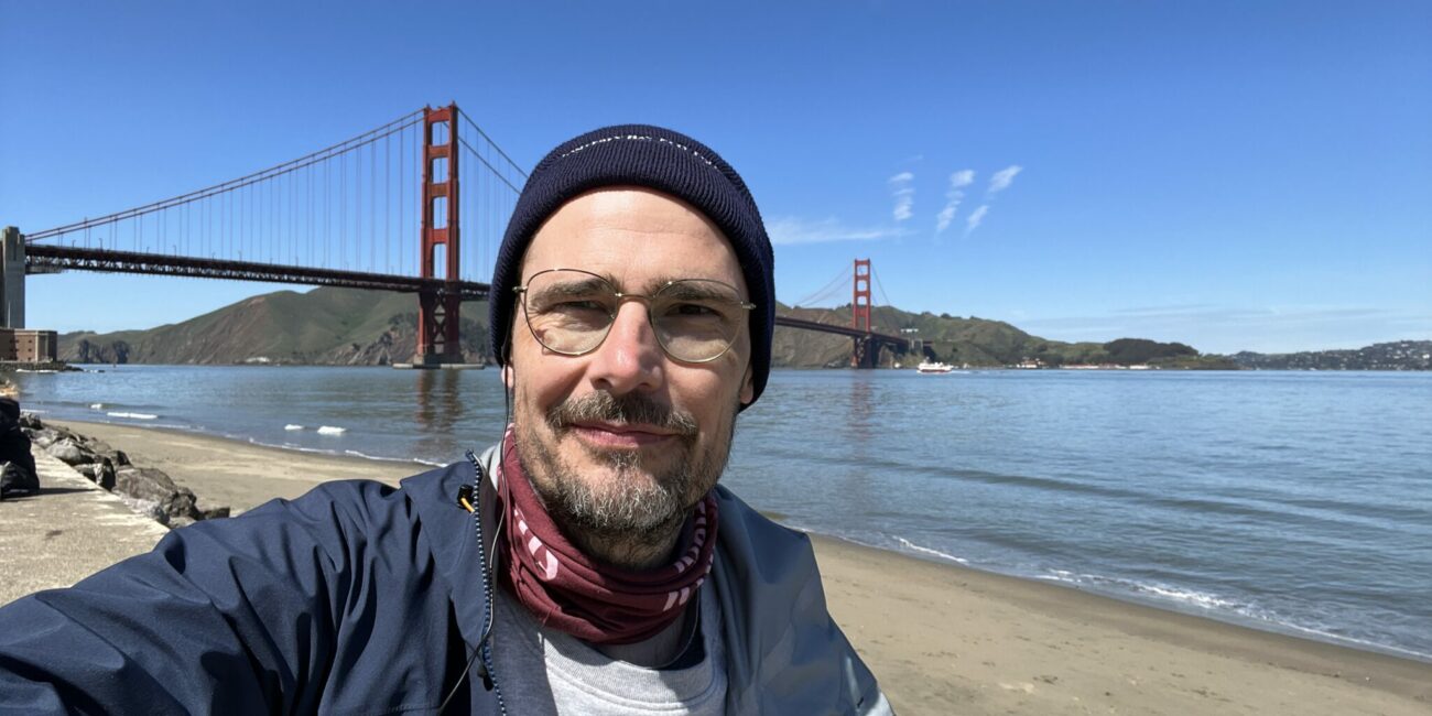 Jochen vor der Golden Gate Bridge