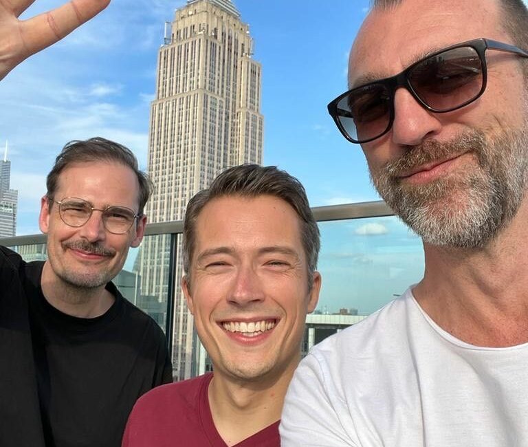 Jochen, Erik und Michael in New York