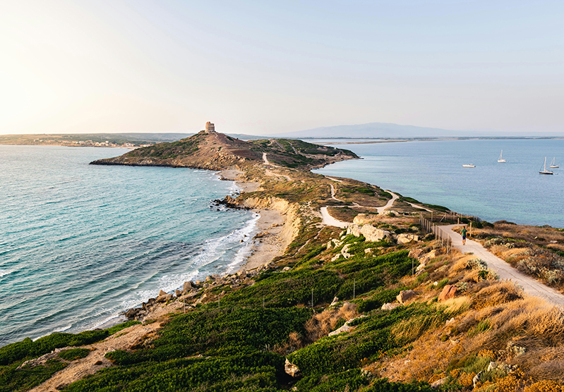 Blick auf Sardinien